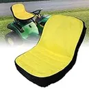 Riding Lawn Mower Cushioned Seat Cover LP92334 for John Deere Mower Tractor & Gator Weatherproof Seats up to 18" High Oxford 300D Fabric with Convenie