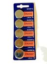 5 Sony CR2032 3V Lithium Coin Cell Batteries