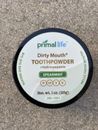 Polvo dental limpiador dental Primal Life Organics menta verde 1 oz