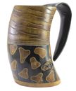 Medieval Viking Drinking Horn Tankard Real Ox Mug Beer Stein Wine Christmas Gift