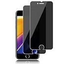 Agedate 2 unidades de cristal templado para iPhone 6/6s/7/8/SE, ultratransparente, protector de pantalla de identificación de huellas dactilares, dureza 9H, protector de pantalla completa 3D, sin