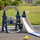 3-in-1 Kids Slide Slide&Swing Climber Set Indoor Outdoor Activity Playground