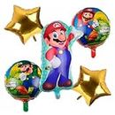 Pop The Party 5pcs Super Mario Birthday Party Supplies For Game Decoration And Kids Birthday Party Decoration