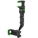 LOKO Universal Clip Cell Phone Holder Multi-Joint Flexible Adjustment for Car Rear View Mirror Back Seat Video Stand Kitchen Stand & Bed Mount Stand 360 Degree Rotation Mobile. (Black)