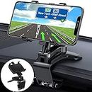 CLZWiiN Dashboard Car Phone Holder Mount with 360 Degree Rotation, Cell Phone Stand Suitable for 4 to 7 inch Smartphones, Universal Car Clip Mount Stand Compatible with iPhone, Samsung Glaxy and More