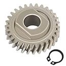 W11086780 WP9706529 Replacement Worm Gear Parts for KitchenAid Stand Mixer, 9706529 with 9703680 Circlip 5 & 6 QT