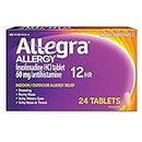 Allegra Adult 12HR Non-Drowsy Antihistamine, Fast-acting Allergy Symptom Relief, 60 mg, 24 Count (Pack of 1)