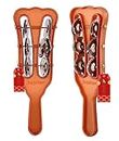 UAPAN Plastic Taal Kanjira/Kartal Musical Instrument for Kirtan, Puja-Bhajans(1 Pair)
