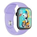 Time Up Kids Smart Watch Cartoon Dial Compatible Android Phones, Bluetooth Call,Music Speaker Touchscreen Fiteness Tracker for Boys & Girls-Solid-Snoop-X (Purple)