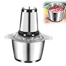 Multifunctional Stainless Steel Meat Grinder, 3L Capacity, 300w Meat Grinder - Powerful Grinding for Home Use and Culinary Excellence, Meat Processing Equipment, Electric Food Chopper (Color : Black
