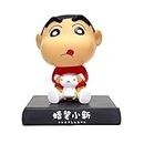 V2fashion_Bobble Head Action Figure Limted Edition for Car Dashboard,Decoration Study/Office Table (13cm) Pack of 01 (Sinchan), Plastic