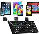 Navitech Black Wireless Bluetooth Multi OS Keyboard Compatible With All Android/Windows & IOS Tablets Including The NuVision 8-inch Full HD (1920 x 1200) IPS Touchscreen Tablet