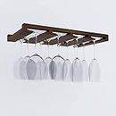 ODEJIA Stemware Glass Rack Makes Dull Kitchens or Bar Perfectly Fits 6-12 Glasses Under Cabinet with Included Screws Great Hanging Bar Glass Rack