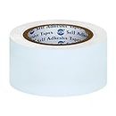 VCR White Duct Tape - 18 Meters in Length 48mm / 2" Width - 1 Roll Per Pack - Strong Book Binding Tape - Waterproof Heavy Duty Duct Tape