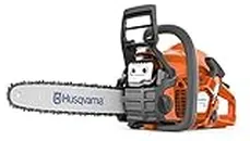 Husqvarna 130 Gas Powered Chainsaw, 38-cc 2-HP, 2-Cycle X-Torq Engine, 16 Inch Chainsaw with Automatic Oiler, For Wood Cutting and Tree Pruning