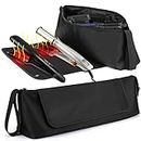 Mity rain 2 in 1 Hair Tools Travel Bag with Heat Resistant mat, Neoprene Curling Iron Travel case for Flat Iron, Hair Straightener, Hot Hair Styling Tools