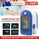 Professional Finger Pulse Oximeter Blood Oxygen Saturation Heart Rate Monitor AU
