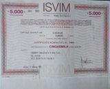MILAN 1990 5000 SHARES ISVIM REAL ESTATE AND FURNITURE DEVELOPMENT