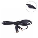 Extension Cord Cable Stereo Audio Adaptor Earphone In Line Volume Control Cable
