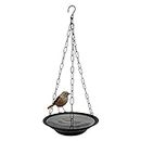 TrustBasket Daffy Bird Water Feeder – Garden Bird Feeder, Hanging Metal Feeder for Balcony Home/Office Use, Indoor and Outdoor(Black)