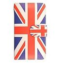ProGadgetsLtd Nokia Lumia 520 Case Leather Flip Wallet [Card Holder][kickstand][Magnetic] Phone Cases Cover For Lumia 520 (UK Flag)