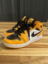 Nike Jordan 1 Mid Taxi yellow  Size 5Y Sneaker Shoes