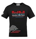 FastBend TF 386 - Re db ullTech Form ula one Racing Funky Automotive Offroad Car Racing Premium Cotton Tee Tshirt (Small) Black