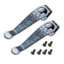 2 Packs Titanium Deep Carry Pocket Clip for Spyderco Para 3, Paramilitary 2, Smock, Delica, Endura and More Models Knives, Colorful Crackle Pattern Pocket Clip with 6 Pieces Screws