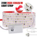 220V COB LED Strip Lights 2835 SMD Double Side Tape Self Adhesive High Density