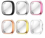Für Fitbit Versa 4 Schutzhülle TPU Überzug Rahmen Screen Protector Case Cover