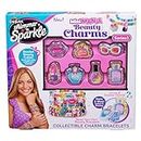 Shimmer & Sparkle 65608 Shimmer N Sparkle Mini Mania Charm-Armbänder zum Selbermachen, enthält über 1000 mehrfarbige Perlen in einem Behälter mit Beauty-Motiv