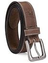 Timberland PRO Men's 38mm Boot Leather Belt, Brown, 38
