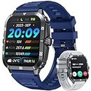 Smartwatch for Men Fitness Tracker Watches: 2.0" Touch Screen Bluetooth Call with 100+ Sports Modes Sleep Monitor Heart Rate Step Counter 3ATM Waterproof Activity Tracker Smart Watch for Android iOS