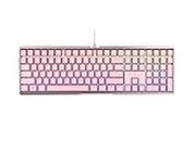Cherry MX 3.0 S Wired Mechanical Gaming Keyboard. Aluminum Housing Built for Gamers w/MX Red Switches. RGB Backlit Color Display Over 16m Colors. Pink