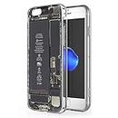 Pnakqil Apple iPhone 6 / 6s Phone Case, Transparent Clear with Pattern Shockproof Flexible TPU Silicone Ultra-Thin Protective Back Cover for Apple iPhone6 / iphone6s Smartphone, Camera
