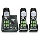 Vtech DECT 6.0 3 Cordless Phones with Caller ID, ITAD, Black - CS6124-31, 3 Handset Size