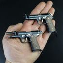 Miniaturpistole Pistole Schlüsselanhänger Schlüsselring Metall mit Arbeitsteilen bewegliche Folie