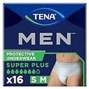 TENA for Men Heavy Protection Underwear, Super Plus Absorbency, Medium/Large, 16 Count