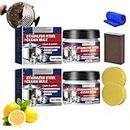Stainless Steel Cleaning Wax - 2024 Best Stainless Steel Cleaning Paste, Powerful Stainless Steel Cookware Cleaning Paste, Stainless Steel Cleaner and Polish for Pots and Pans (2pcs)