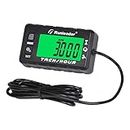 Runleader Digital Tach Hour Meter for Small Engine,Larger LCD Multi-Color Display, RPM Alert,Battery Replaceable,White&Red Backlight Display,Used on Lawn Mower Generator Outboard Motor ATV Snowmobile