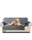 Andizun Sofa Covers,Sofa Slipcovers 3 Seater,100% Waterproof Sofa Cover for Kids/Dogs/Pets, Washable Sofa Protector with Adjustable Elastic Straps for Dogs Cats(Grey)