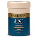 Dose & Co Beauty Collagen with Hyaluronic Acid and Vitamin C, Unflavoured - 255g Powder Supplement