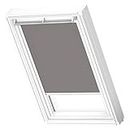 VELUX Original Dachfenster Verdunkelungsrollo für CK04, Grau, mit weißer Führungsschiene