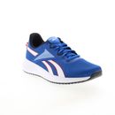 Reebok Lite Plus 3 Mens Blue Canvas Lace Up Athletic Running Shoes