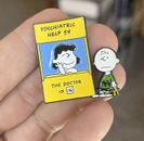 Cómics Peanuts Charlie Brown esmalte Lucy ayuda psiquiátrica Snoopy años 60 años 70