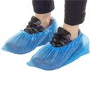 Schuhabdeckungen Überschuh Einweg BLAU Kunststoff Regen Wasserdicht Stiefel Schutz Teppich