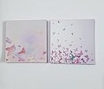 Belleza Crafting with Creativity Butterfly/Pink, Purple Theme D004 Print Memo Pads (Pack of 2)