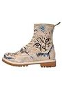 DOGO Long Boots Deepness Lace-up Vegan Women's Boots Printed Design Shoes