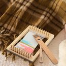 Wooden Hand-Knitted Machine Weaving Loom Kit DIY Woven Tapestry Craft