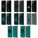 ASSASSIN'S CREED VALHALLA COMPOSITIONS LEATHER BOOK CASE FOR APPLE iPHONE PHONES